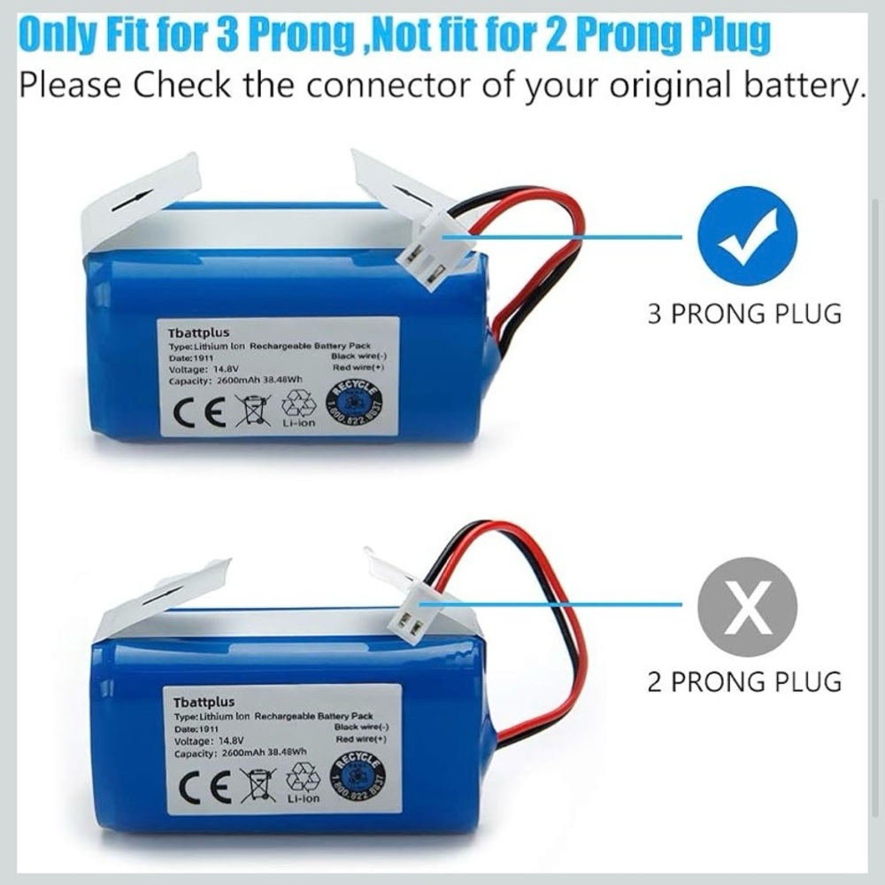 Shark Robot Vacuum Ion 700 Battery for RV700, RV720, RV750, RV755 Model 14.8V - Picture 2 of 2